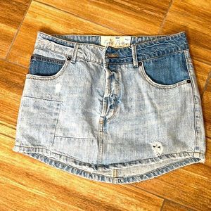 Free people denim skirt size 27